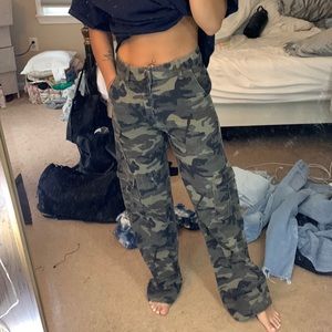 Adika camo pants size medium fits size 4 too big on me. Never worn before